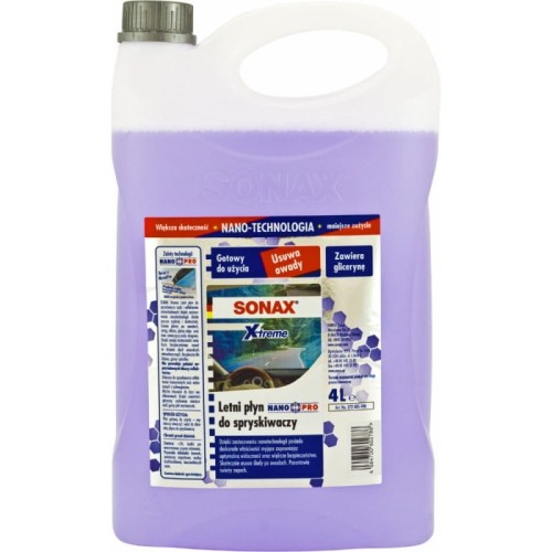 SONAX Xtreme Nano Pro - letni płyn do spryskiwaczy 4L - Sklep detailingowy Automotive Care