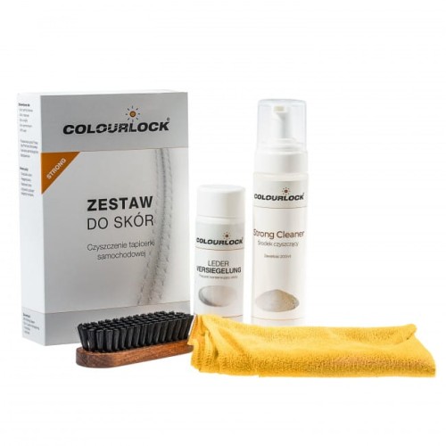 Colourlock STRONG - kompletny zestaw 4 produktów do bieżącej pielęgnacji skóry w aucie - Sklep detailingowy Automotive Care