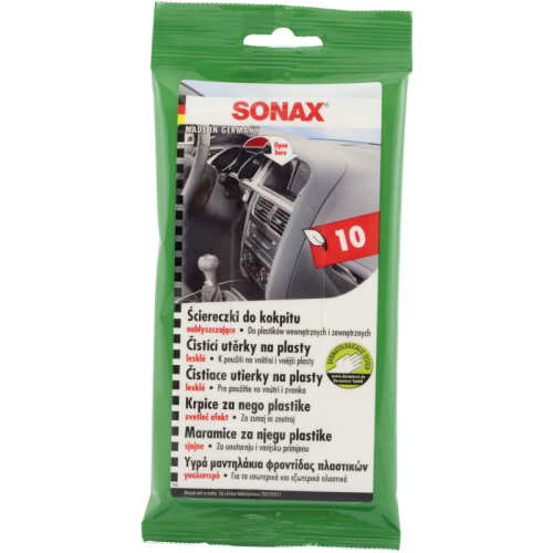 SONAX Ściereczki do kokpitu samochodowego 10szt. - Sklep detailingowy Automotive Care