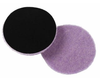 Lake Country Purple Foamed Wool Buffing & Polishing Pad Thin 3x1/4