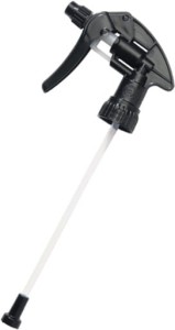 Canyon Black Trigger Sprayer - profesjonalny spryskiwacz, atomizer do butelek HDPE i PET z gwintem 28/410