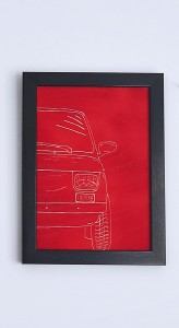 Meldor Art Mały Fiat - grawer ręczny w drewnie