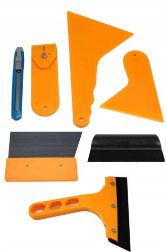 AC Products Foil PPF Set - zestaw 7 narzędzi do oklejania samochodu, rakla, nożyk - Sklep detailingowy Automotive Care