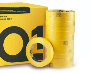 Q1 Premium Masking Tape - wysokiej jakości taśma maskująca, żółta 24mm x 50m 1szt.