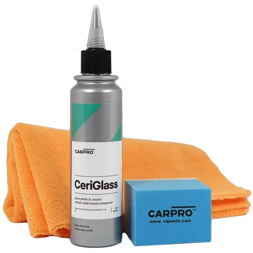 CarPro CeriGlass Polish KIT - zestaw do polerowania szyby 150ml - Sklep detailingowy Automotive Care