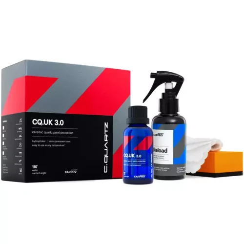 CarPro CQuartz UK Edition 3.0 – łatwa w aplikacji powłoka kwarcowa, zestaw 50ml + Reload 100ml - Sklep detailingowy Automotive Care