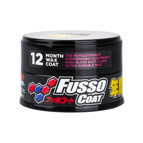 Soft99 New Fusso Coat 12 Months Dark Wax – syntetyczny wosk o trwałości do 12 miesięcy 200g - Sklep detailingowy Automotive Care