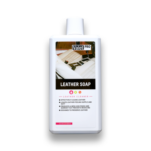 ValetPRO Leather Soap - głęboko oczyszcza skórę w samochodzie 500ml - Sklep detailingowy Automotive Care