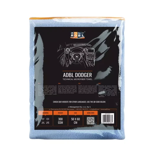 ADBL Dodger Mikrofibra 300G/m2 50x60cm - mikrofibra o szerokim zastosowaniu do wnętrza - Sklep detailingowy Automotive Care