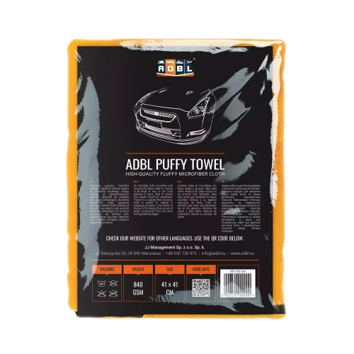 ADBL Puffy towel - puszysta mikrofibra 41x41cm 840gsm - Sklep detailingowy Automotive Care