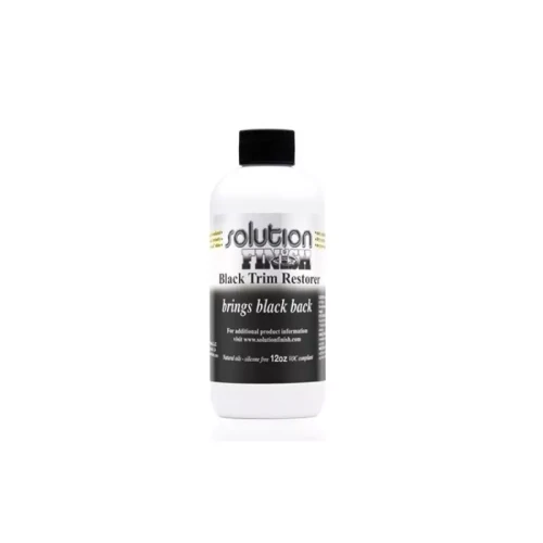 Solution Finish Black Plastic & Vinyl Restorer –  produkt do renowacji zewnętrznych tworzyw sztucznych 355ml - Sklep detailingowy Automotive Care