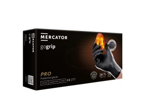 MERCATOR Gogrip Black - niezwykle wytrzymałe rękawice nitrylowe 50szt. roz. XL