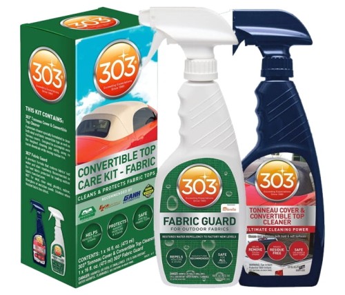 303 Convertible Top Cleaning & Care Kit Fabric - zestaw do czyszczenia i zabezpieczenia dachu cabrio 2x473ml - Sklep detailingowy Automotive Care
