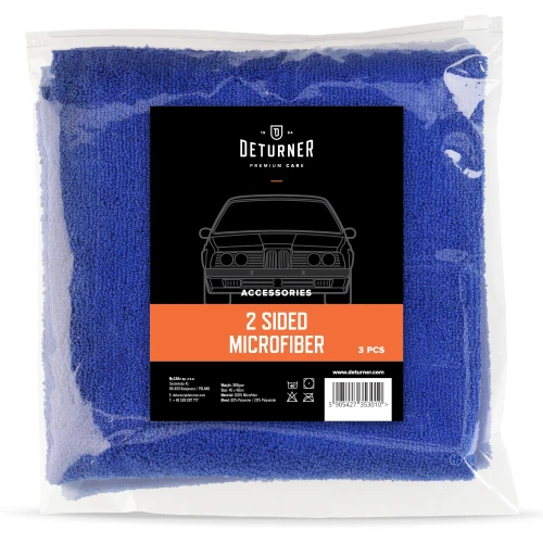 Deturner 2 Side Microfiber - wszechstronna mikrofibra 40x40cm 3szt. - Sklep detailingowy Automotive Care