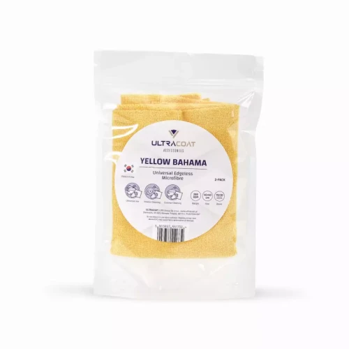 Ultracoat Yellow Bahama - najwyższej jakości bezkrawędziowa mikrofibra 250gsm 2pack - Sklep detailingowy Automotive Care