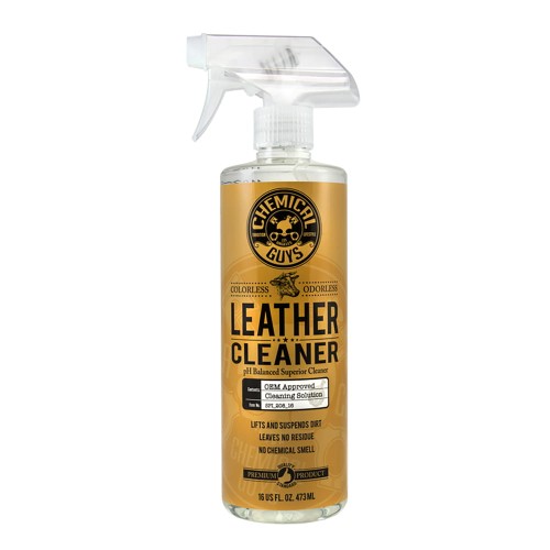 Chemical Guys Leather Cleaner Colorless & Odorless - preparat do czyszczeenia skóry 473ml - Sklep detailingowy Automotive Care