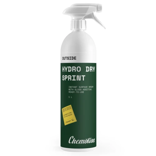 Chemotion Hydro Dry Sprint - Osuszcz do lakieru z dodatkiem nabłyszczającym, gotowy do użycia 1L - Sklep detailingowy Automotive Care