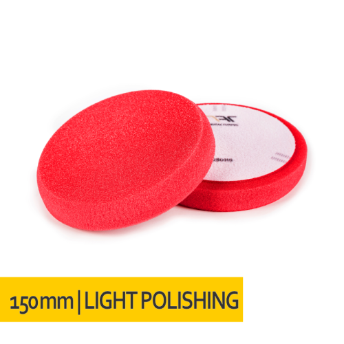 NAT Czerwona Średnio Miękka gąbka polerska 150mm - Sklep detailingowy Automotive Care