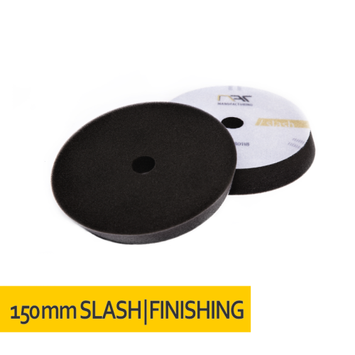 NAT Slash DA Czarna Miękka gąbka polerska 133/148mm - Sklep detailingowy Automotive Care