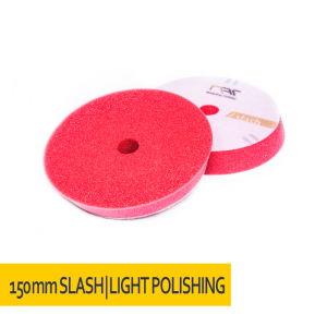 NAT Slash DA Czerwona Średnio Miękka gąbka polerska 133/148mm