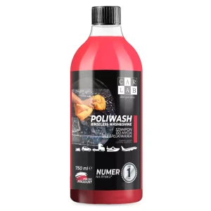 CARLAB Poliwash Red - polimerowy szampon samochodowy do mycia bez spłukiwania rinseless 750ml