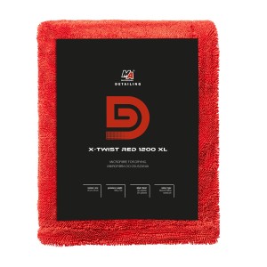 MA Professional Detailing X-TWIST RED 1200GSM KING XL - mikrofibra, ręcznik do osuszania 60x90cm 70% poliester 30% poliamid