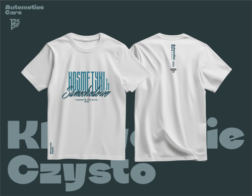 Automotive Care T-Shirt Classic Version White - wysokiej jakości koszulka rozmiar XL - Sklep detailingowy Automotive Care