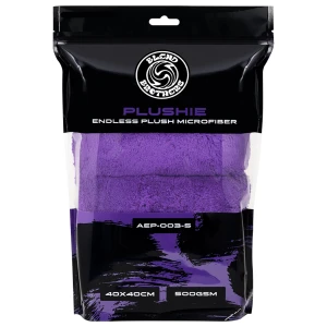 Blend Brothers PLUSHIE 5-Pack Endless Plush Microfiber 500GSM Purple - zestaw miękkich szmatek z mikrofibry 5szt.