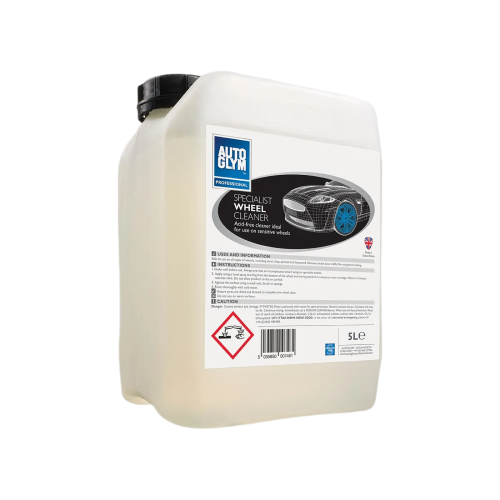 Autoglym PROFESSIONAL LINE Specialist Wheel Cleaner - bardzo bezpieczny płyn do mycia felg i opon customowych, tuningowych 5L - Sklep detailingowy Automotive Care