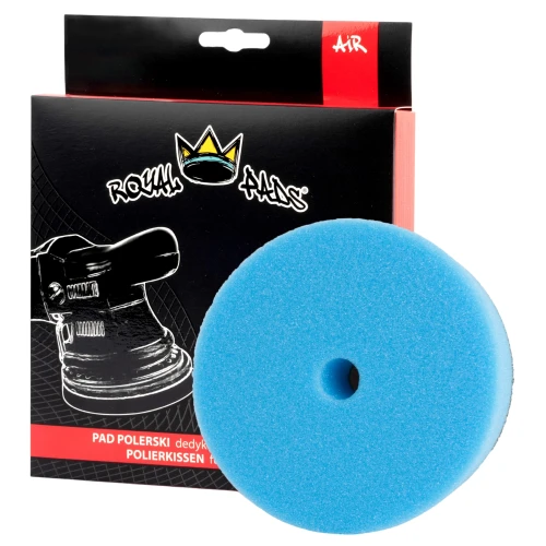 Royal Pads Air Heavy Cut Pad – bardzo twardy pad polerski do maszyn Dual Action, niebieski 130/145mm - Sklep detailingowy Automotive Care