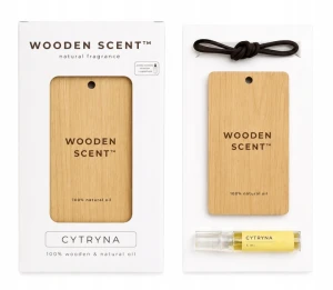 WOODEN SCENT 100% naturalna zawieszka zapachowa - CYTRYNA