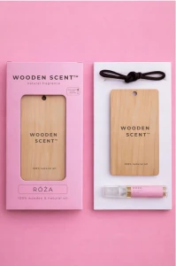 WOODEN SCENT 100% naturalna zawieszka zapachowa - RÓŻA