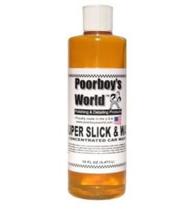 Poorboy's World Super Slick & Wax - szampon samochodowy z woskiem 473ml